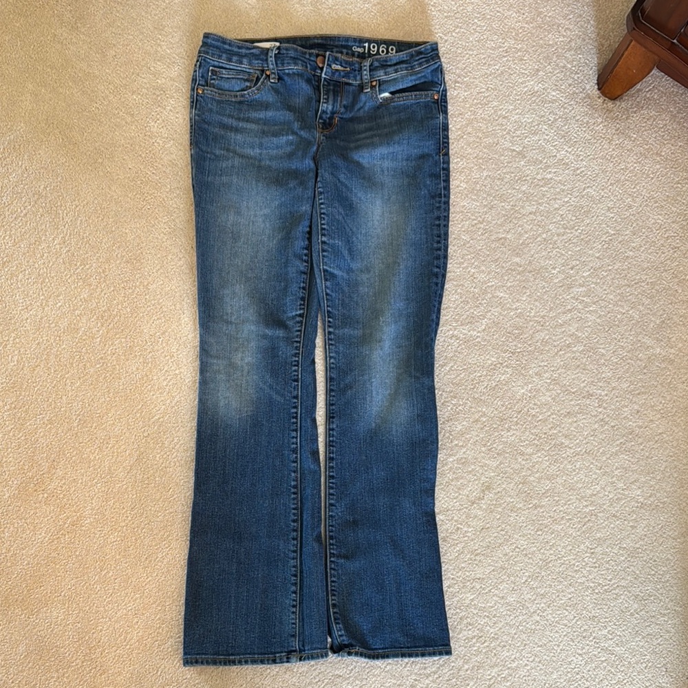 GAP Blue Flare Wide Leg Jeans